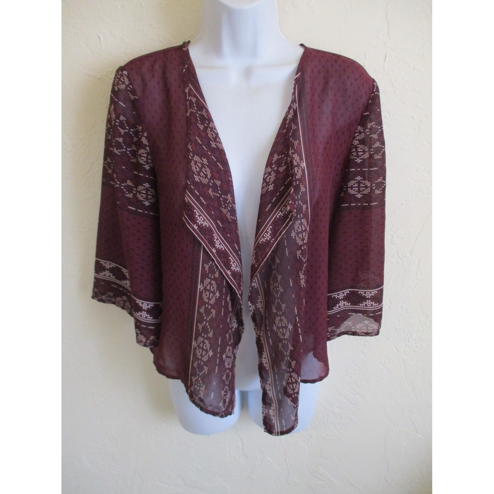 Lots of Love Speechless Sheer Cardigan Open Front Top One Size Kimono